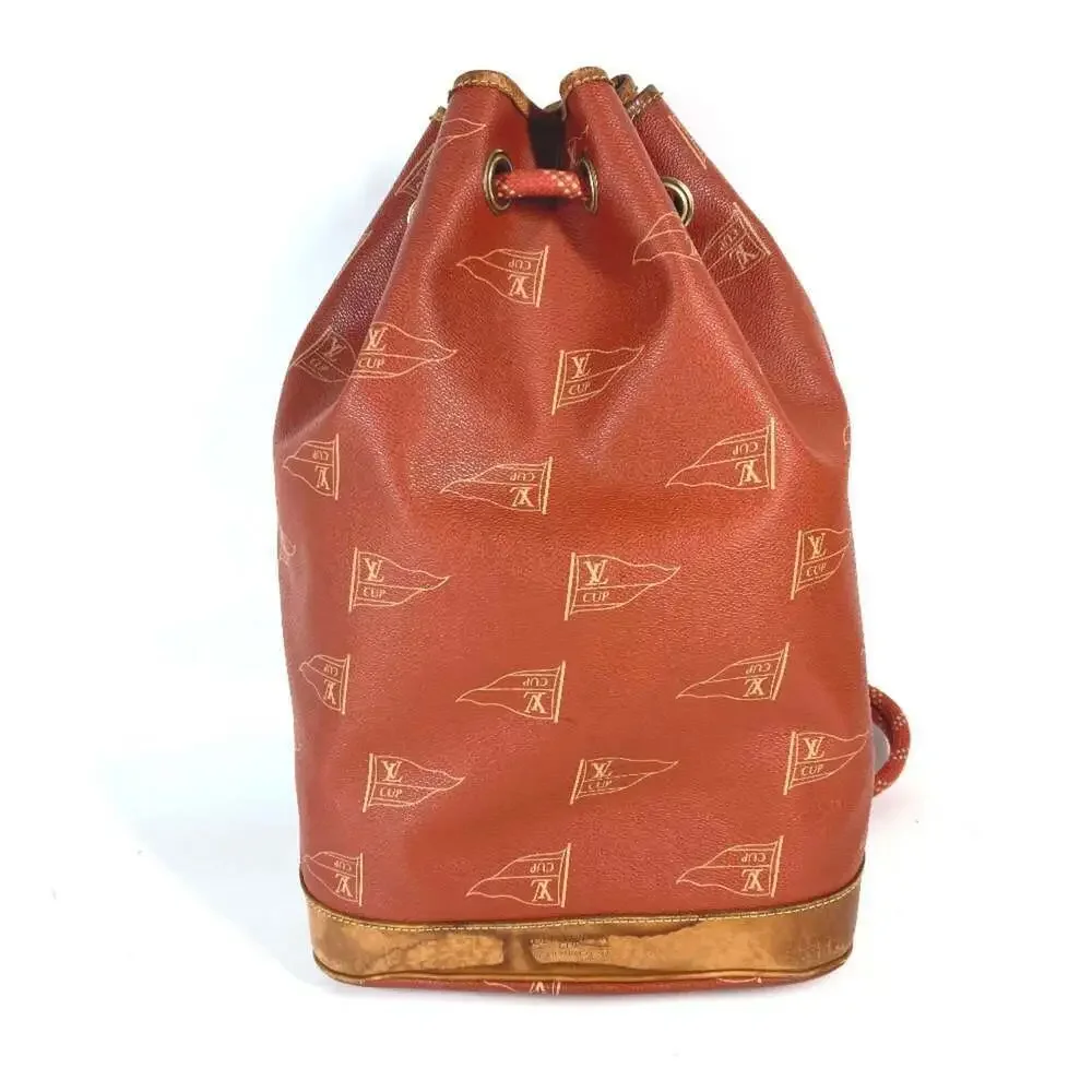 LOUIS VUITTON Brown Leather Shoulder Bag